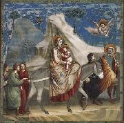 GIOTTO di Bondone Flight into Egypt painting